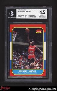 1986-87 Fleer #57 Michael Jordan RC Rookie BGS 4.5 VG-EX+ BULLS