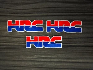 3 pezzi HRC HONDA Racing MOTOCICLE Biker ferro su toppe ricamato cucito - Foto 1 di 6