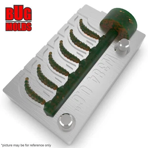 Bait DIY Fishing Mold Soft Plastic Baits Lure Plastisol Bass HoneyWorm - Picture 1 of 4