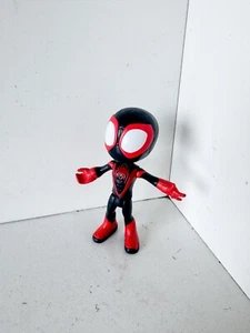 4" Marvel Spidey Amazing Friends Miles Morales Action Figure Spiderman HG01 - Picture 1 of 8