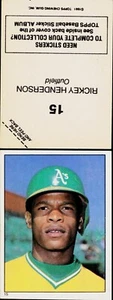 1981 Topps Stickers Baseball You Pick Complete Your Set #1-262 - Picture 1 of 43