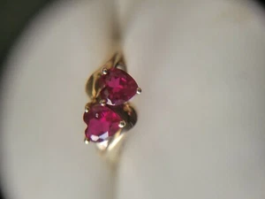 10k Gold Garnett Ring S-7.25 - Picture 1 of 4