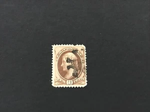 Jefferson 10 Cents U.S. Stamp - Cancelled / Hinged - Picture 1 of 2