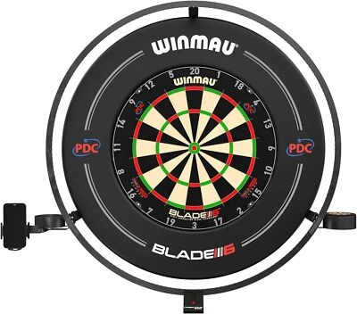 Winmau Plasma mit Zubehör + Dartboard Blade 6 Triple Core Carbon + Catchring - Bild 1 von 4