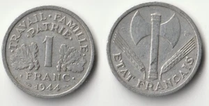 1944 C France 1 franc coin - Picture 1 of 1