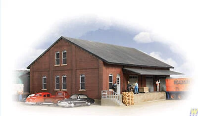 Walthers 933-2954 HO Gauge Brick Freight House Kit - Image 1 of 2