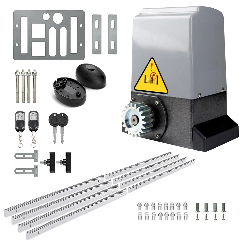Blütezeit Automatic Sliding Gate Opener Rack Driven w/Complete Kits 1800-5290 lb