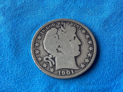 1901 P Barber Half Dollar Cover