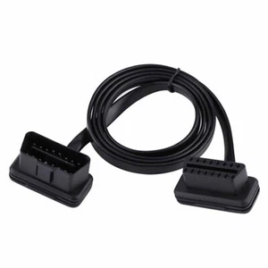 Latest 16Pin Male to Female OBD2 Diagnostic Splitter Elbow Extension Cable - Picture 1 of 9