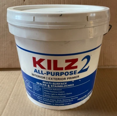 2 galões Primer e selador branco interior/exterior multi-superfície KILZ 2 PARA TODOS OS FINS - Imagem 1 de 4