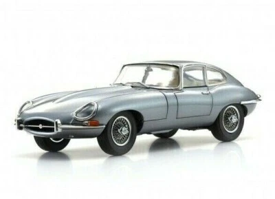 KYOSHO 1/18 DIECAST 1961 JAGUAR E-TYPE SERIES 1 COUPE OPALESCENT GUNMETAL GREY