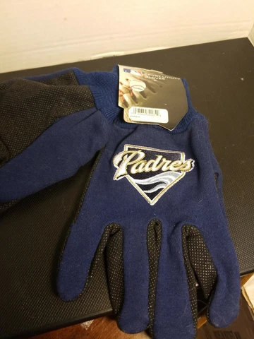 MLB SPORT UTILITY WORK PLAY BASEBALL GLOVES NO SLIP GRIP ADULT -San Diego Padres Cover