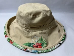 Disney Mickey & Minnie wendbarer tropischer Hawaii Fischerhut beige/weiß Erwachsene - Bild 1 von 4