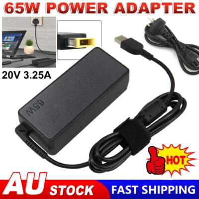 65W 20V 3.25A Laptop Charger For Lenovo Thinkpad ADLX65NLC2A ADLX65NCC3A AU Plug - image 1 of 4