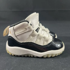 Nike Air Jordan 11 Retro TD 378040-170 ‘Gratitude’ Size 5c White/Metallic Gold - Picture 1 of 14
