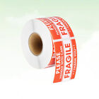  500 Pcs/Roll Fragile Handle with Care Stickers Copper Plate