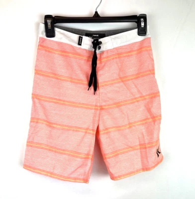Hurley Boy’s Orange-ish Striped Board Shorts Size 12 - Image 1 of 3