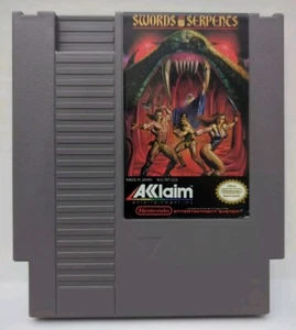 Swords and Serpents Nintendo NES Cleaned Tested Authentic - Picture 1 of 6