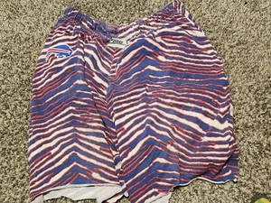 Vintage Buffalo Bills Zubaz Cut Off Shorts L VTG 90s NFL Unisex - Picture 1 of 5