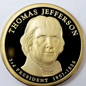 2007 S Thomas Jefferson Presidential Dollar ~ Mint Proof from Proof Set - Bild 1 von 6