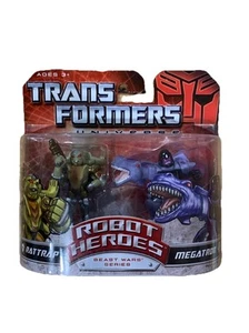 Transformers Robot Heroes SEALED RATTRAP & MEGATRON T-REX Beast Wars Universe W1 - Picture 1 of 1