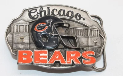 Hebilla de cinturón de colección 1987 NFL Chicago Bears Siskyou Co. edición limitada #310/10.000 Foto 1 de 4