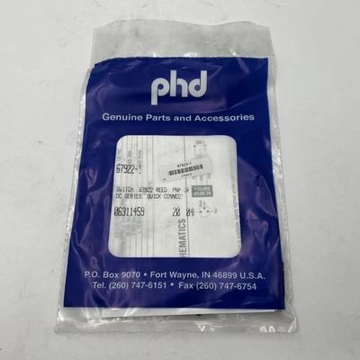 PHD 67922-1 30VDC 50MA Quick Connect [Reed Switch] - NEW - Image 1 of 3