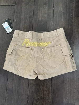 Rocawear женщин шорты желтовато-коричневый золото размер 5 новый - Изображение 1 из 2