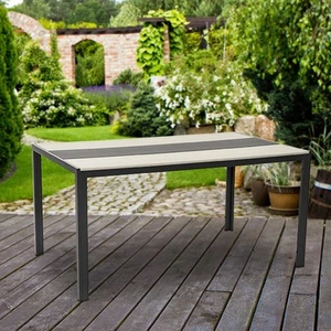 Aluminium Gartentisch 150 x 90 x 72cm 23kg Garten Tisch Alu outdoor neu - Bild 1 von 1
