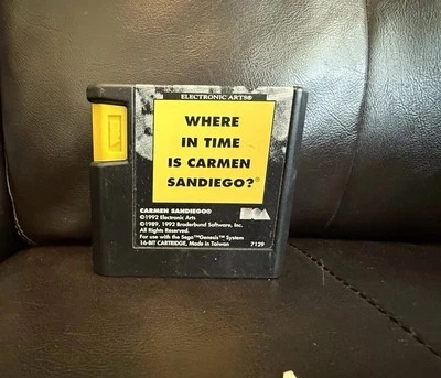 Where in Time is Carmen Sandiego? (Sega Genesis, 1992) Authentic & Tested - Image 1 of 4