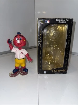 ATLANTA BRAVES Retired Mascot RALLY Logo Base MLB Bobblehead New in Box - Image 1 of 4