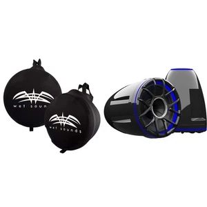 Wet Sounds REV-12-HD-XZ-B Tower Speakers with XZ Grille & Protective Covers - Picture 1 of 8