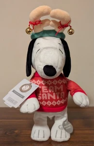Hallmark Snoopy Peanuts Team Santa Snoppy With Sound & Motion - Picture 1 of 7