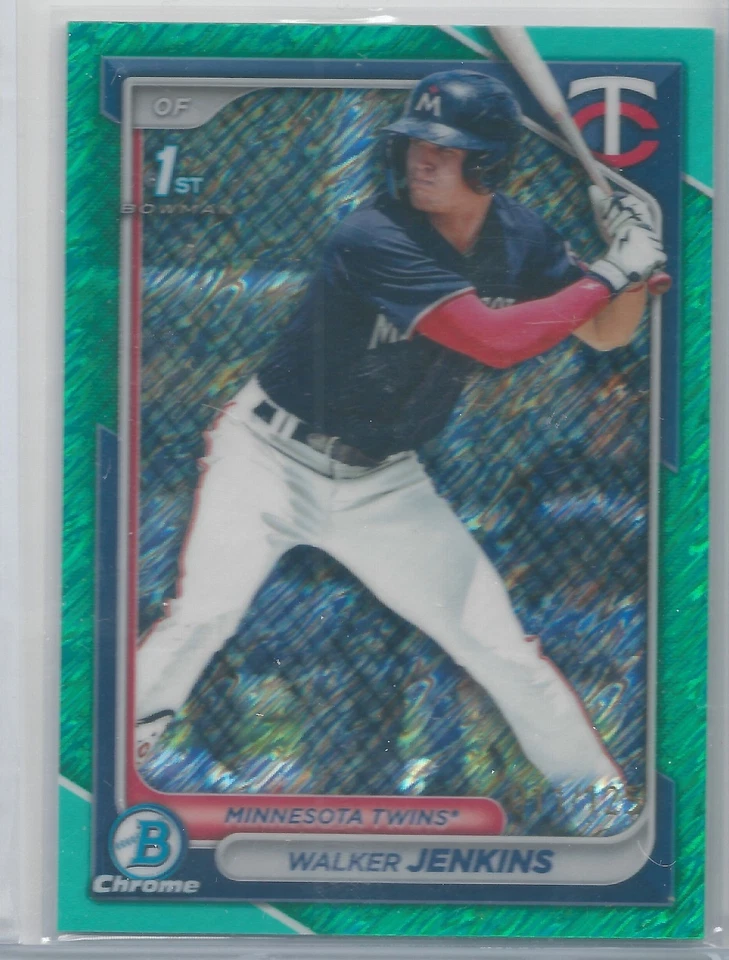 2024 Bowman Walker Jenkins Aqua Shimmer Refractor 11/125 BCP-43 Twins - Image 1 of 1