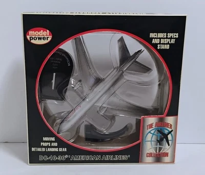 MODEL POWER THE AIRLINER COLLECTION DC-10-30 AMERICAN AIRLINES DIECAST 1:400 NIB - Image 1 of 4
