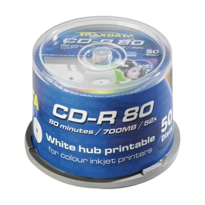 TraxData Ritek CD-R White Printable Inkjet Full Surface (50 Packs) - Afbeelding 1 van 3