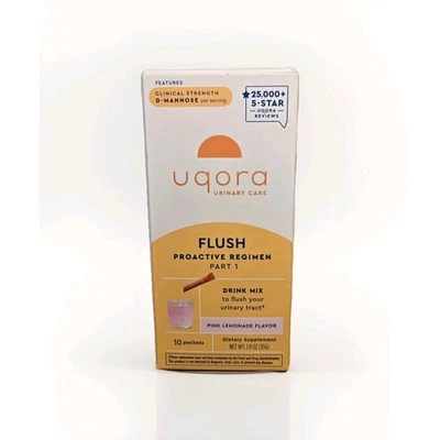 Cuidado urinario Uqora | Régimen proactivo al ras parte 1 | Limonada rosa 10 paquetes Foto 1 de 4