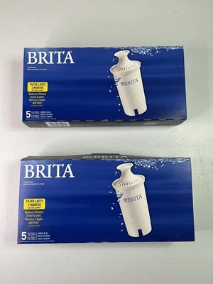 Brita 5 Pack Standard Replacement Water Pitcher Filters-2 Brand New Sealed Boxes - Image 1 of 3