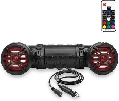 Pyle Bluetooth Lautsprecher 800 Watt 6,5 Zoll verstärktes Soundsystem mit LED-Leuchten - Bild 1 von 4