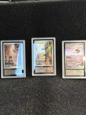 1of1 In World ARS Graded Pokemon 151 Charmander, Chameleon, Charizard Set - Image 1 of 4