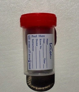 Urine Collection Container Sterile Sample Specimen Bottle Cup 60 ML, 6 Pcs - Picture 1 of 2