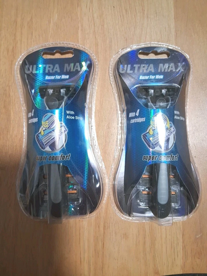 2 Ultra Max Razor for Men With 4 Cartridges