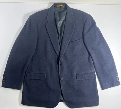 Blazer GRANT THOMAS 100 % pelo camel para hombre 44R azul marino abrigo deportivo chaqueta Lord&Taylor Foto 1 de 4