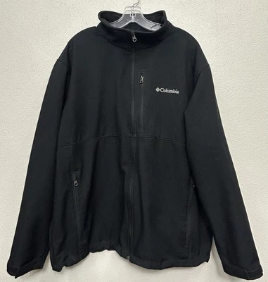 Columbia Ascender Softshell Jacket Men’s Size XXL Black Outdoor WM6044 Fleece - Image 1 of 4