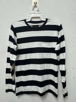 NUMBER (N)INE TAKAHIRO MIYASHITA STRIPED DENIM NANO UNIVERSE JAPANESE BRAND TEE - Image 1 of 4