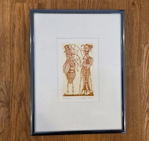 Hans-Ruprecht Leiß Bild Zeichung Malerei Signirt Original - Bild 1 von 5
