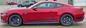Fits Ford Mustang Rocker Side Stripes Graphics GT Decals Premium Vinyl 2024-2025 - Picture 1 of 6
