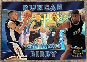 1998 Press Pass Double Threat “Dreammates” Tim Duncan/Mike Bibby RC 1 of 1 PROMO - Picture 1 of 3