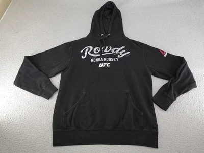 Sudadera con Capucha Ronda Rousey UFC Para Hombres Pequeña Negra Reebok MMA Lucha Pullover Sudadera Foto 1 de 4