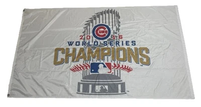 MLB Chicago Cubs Wincraft 2016 World Series Champs 3 X 5 Deluxe Flag w/ Grommets - Image 1 of 4
